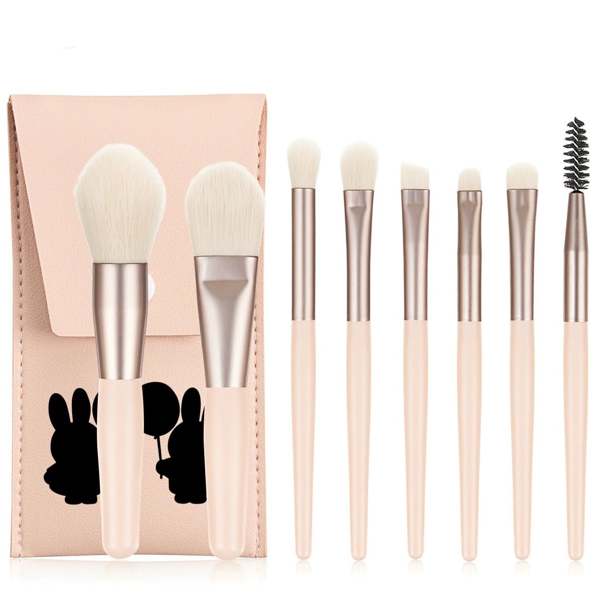 Amazon | ミッフィー 化粧ポーチ 8本 メイクブラシセット 化粧ブラシ