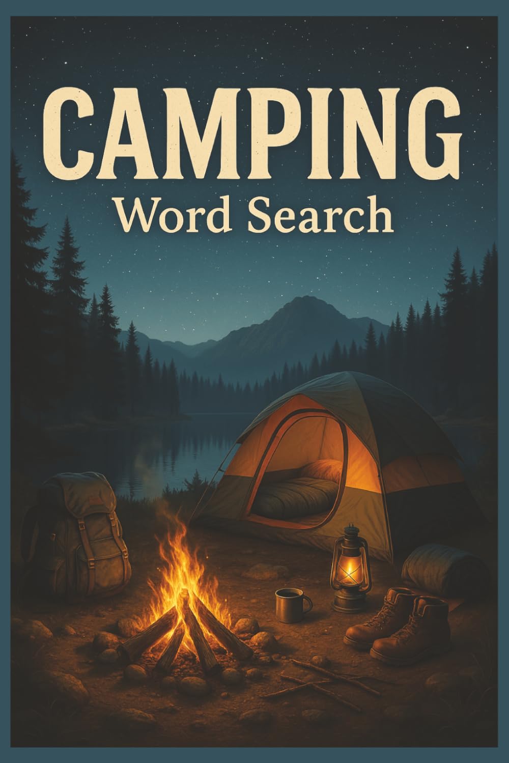 Camping Word Search: 55 Word Search Puzzles Featuring Campfires, Campgrounds, National Parks, RV Adventures, Hiking, Interesting Facts, Useful Tips & Complete Solutions