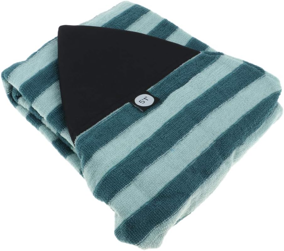 Weight Surfboard Sock ive Bag - Green Stripe, Adjustable Drawstring, Padded Nose or - Suitable for Surfboard, Shortboard, Funboard, and More - 6.8ft - 5.1ft