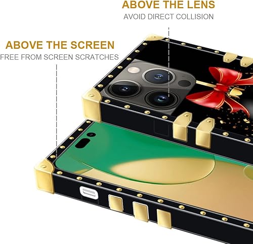 Miniatura 6 de DAIZAG Funda compatible con iPhone 14 Pro, funda cuadrada de poliuretano termoplástico suave con bordes de TPU para iPhone 14 Pro, decoración de