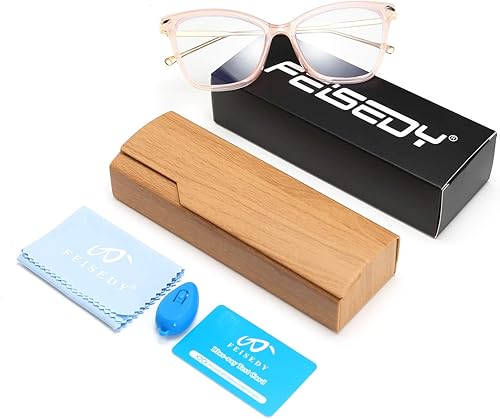 Miniatura 25 de FEISEDY Gafas de ojo de gato de gran tamaño Marco de bloqueo de luz azul gafas para mujeres B2589 005 Leopardo,001 negro,002 Rojo,003 rosa,004