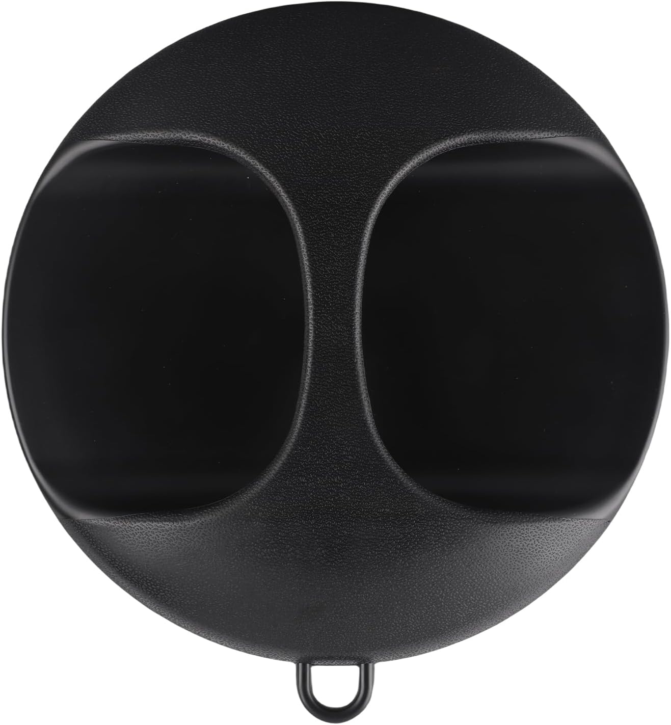 Walfront Rotating Handheld Mirror Salon Makeup Mirror with Comfort Grip Round Mirror for Hair Styling Gloss Black Reinforced Frame Wall Mountable Design