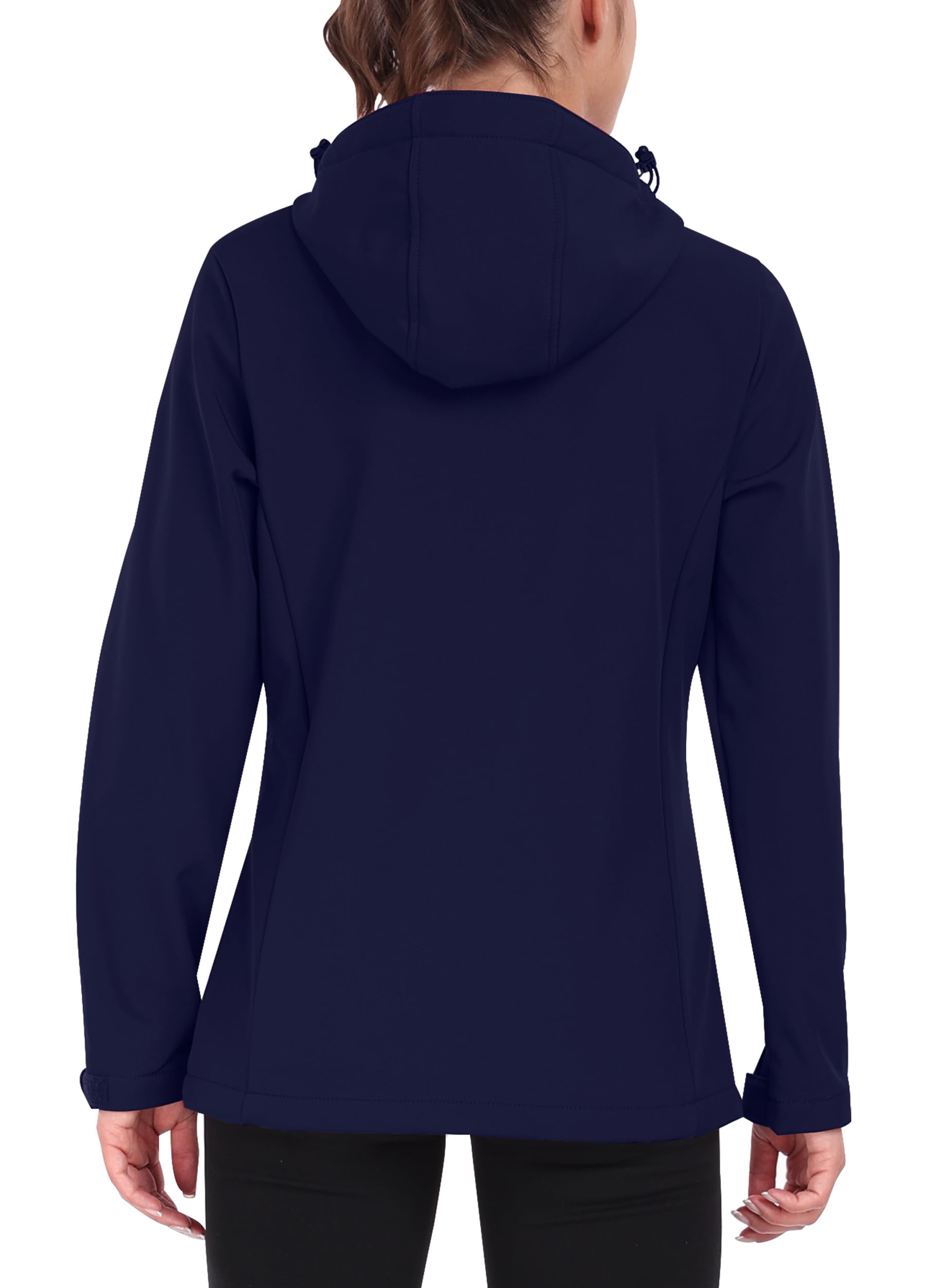 ATLASLAVA Softshelljacke Damen mit Kapuze Regenjacke Fleecejacke Wanderjacke Gefüttert Jacken Outdoor Wandern S-3XL