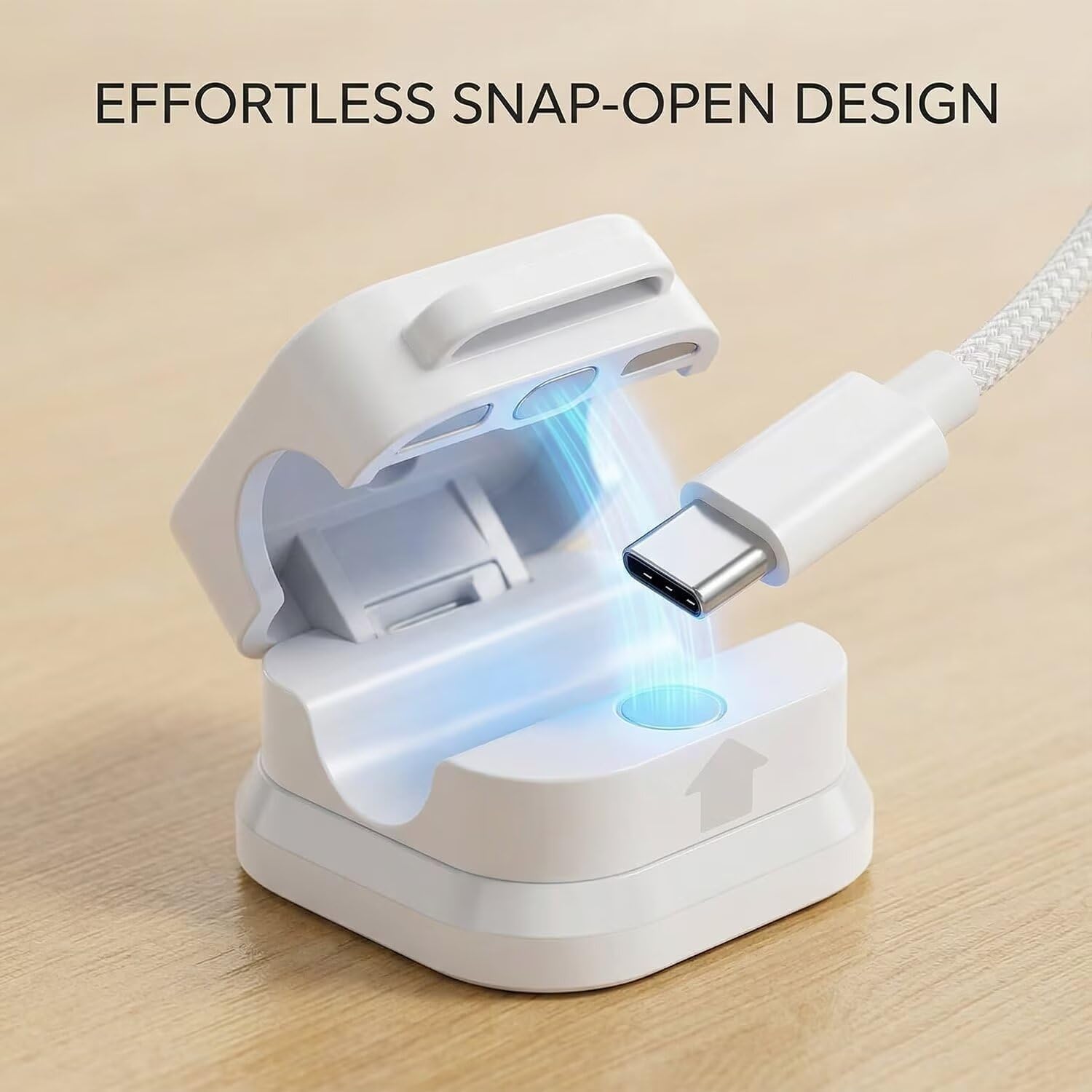 6 Pack Magnetic Cable Clips Cord Holder, Under Desk Cable Management, Adhesive Wire Holder Keeper Organizer for Home Office Desk Phone Car Wall Desktop Nightstand, Cable Smooth Adjustable