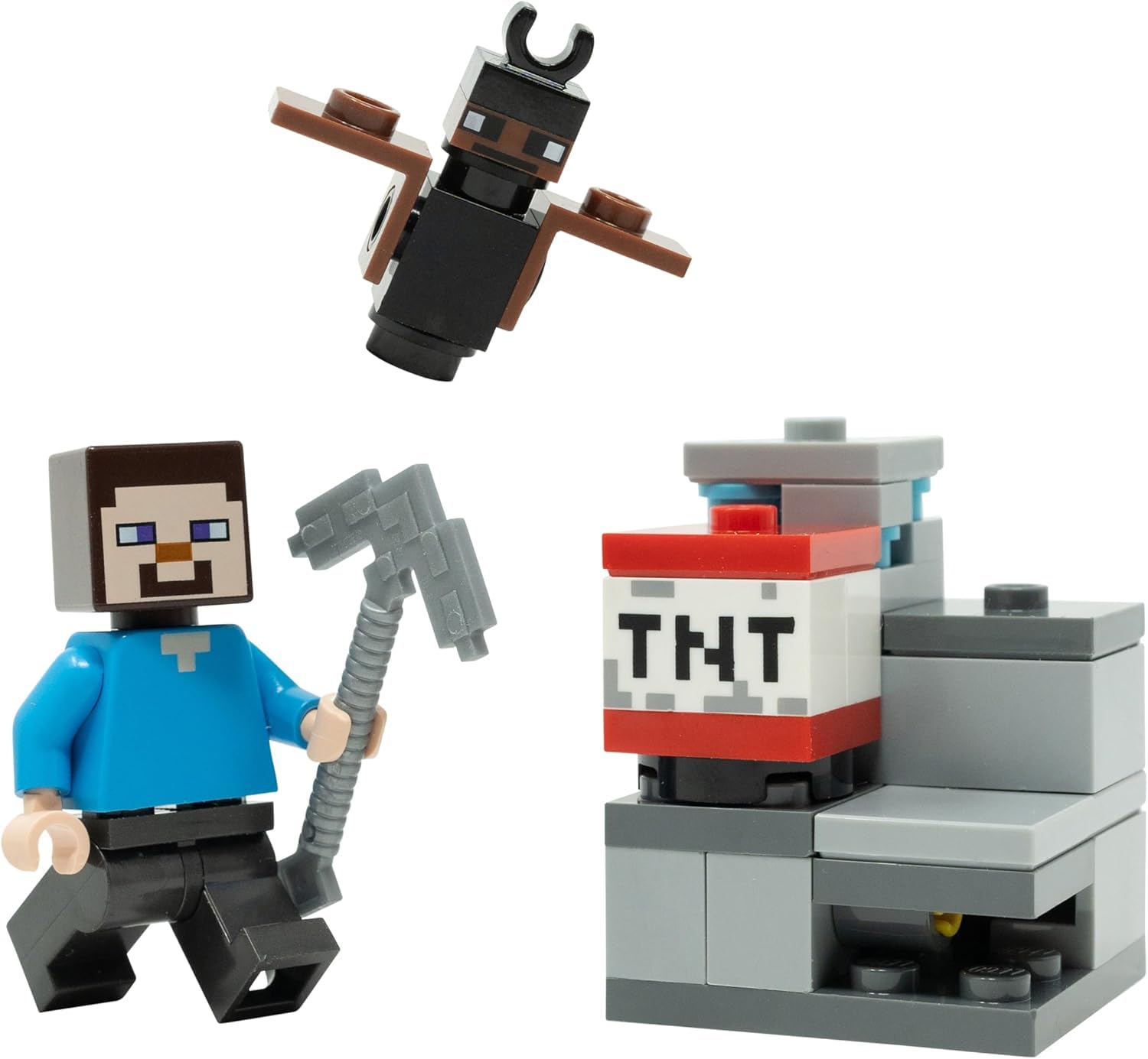 Amazon.com: LEGO Minecraft: Steve Minifigure in the Diamond Mine