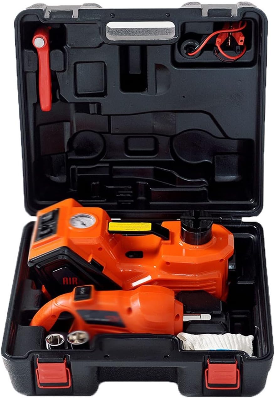 12V 5Ton Automotive Electric Hydraulic Jack Lifting Car SUV Emergency Equipment Tools with Impact Wrench