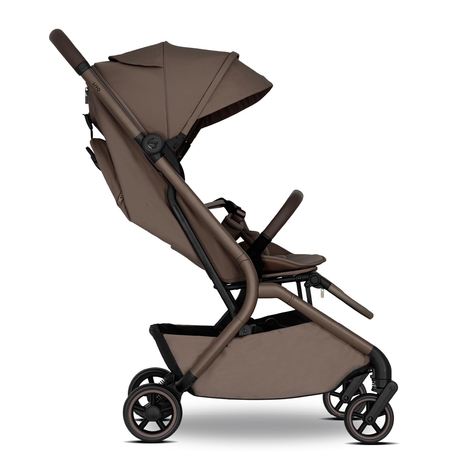 my junior® LIYO Buggy, ab Geburt bis 22 kg, IATA-zugelassen, EvoOne™ Technologie, Einhand-Faltmechanismus (Mocca Brown, LIYO Buggy)