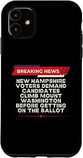 Funny Political News New Hampshire Voters Election 2024 Case for iPhone 11