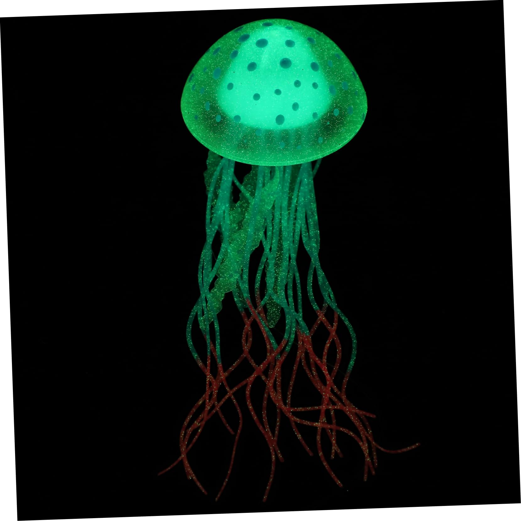 YARNOW Glowing Jellyfish Fish Tank Decoration Silicone Fake Jellyfish Night Light Aquarium Ornament Adorable Jellyfish Fish Tank Supply