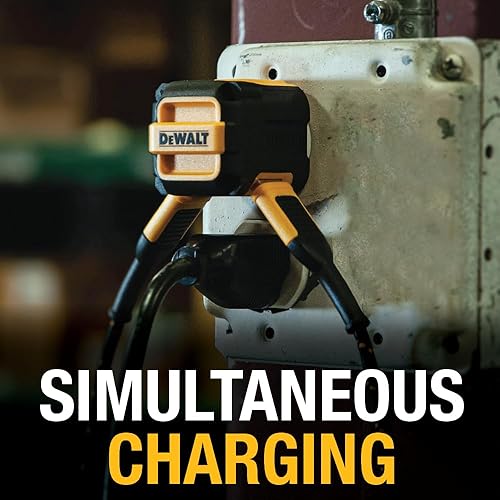 Miniatura 6 de DEWALT Cargador de pared USB de 2 puertos, cargador de lugar de trabajo NeverBlock, adaptador de CA de alimentación dual de 5 V 2.1 A, cubo de