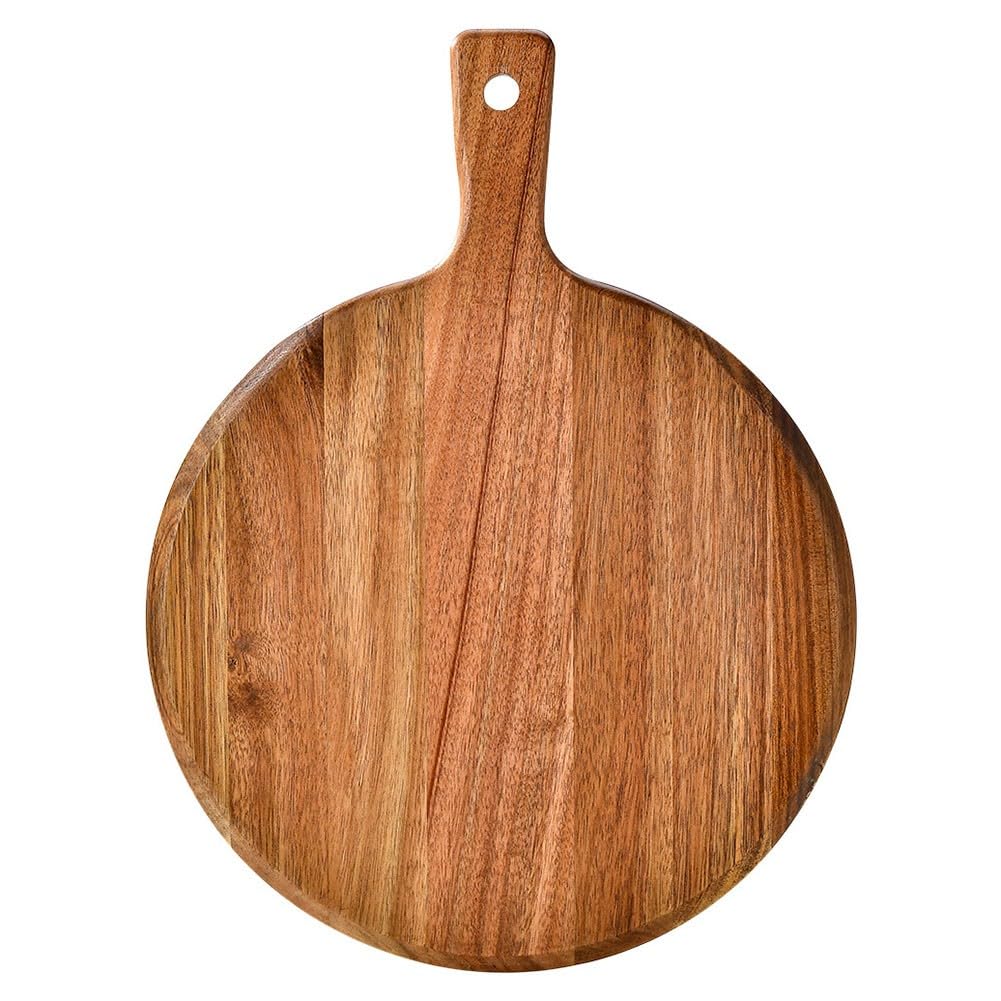 Planche à pizza en bois noble d'acacia pour art de la table