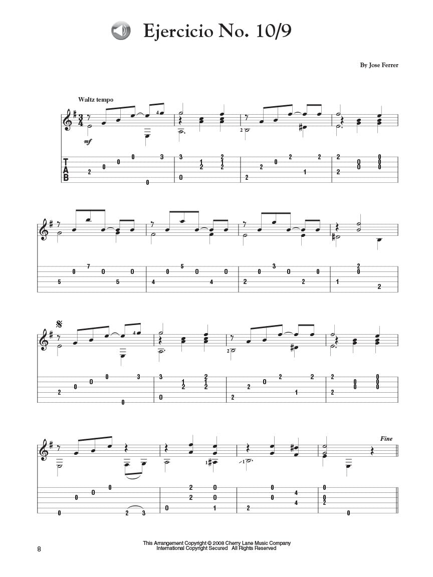 30 Easy Spanish Guitar Solos: Partitions, anthologie pour guitare (Book & Audio Access)