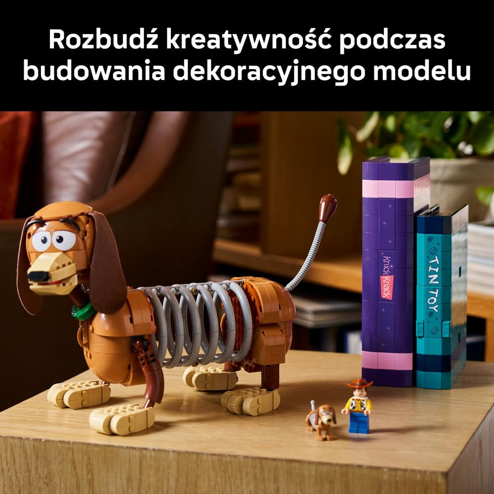 LEGO Disney Toy Story Cienki — podpórki pod książki 43301 | Podpórki pod książki, model kolekcjonerski, prezent dla fana Toy Story, 1311 elementów