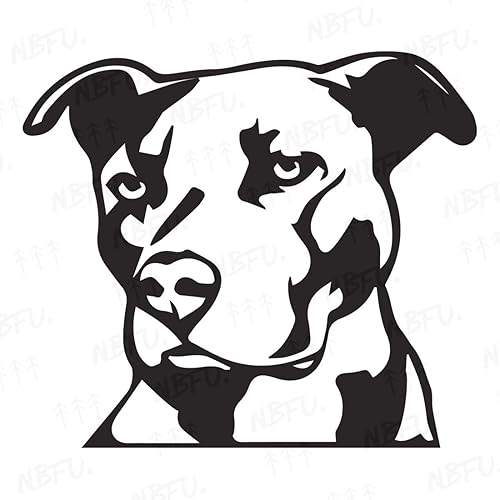 Miniatura 16 de Pitbull - Plantillas de cara de arte 2 (holograma) (juego de 2) calcomanías de vinilo impermeables de alta calidad para laptop, accesorio de