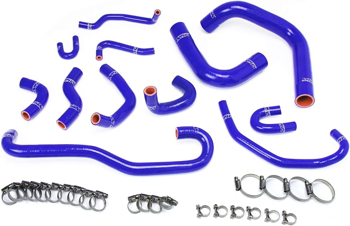 HPS 57-1656-BLK Black Silicone Radiator and Heater Hose Kit Coolant