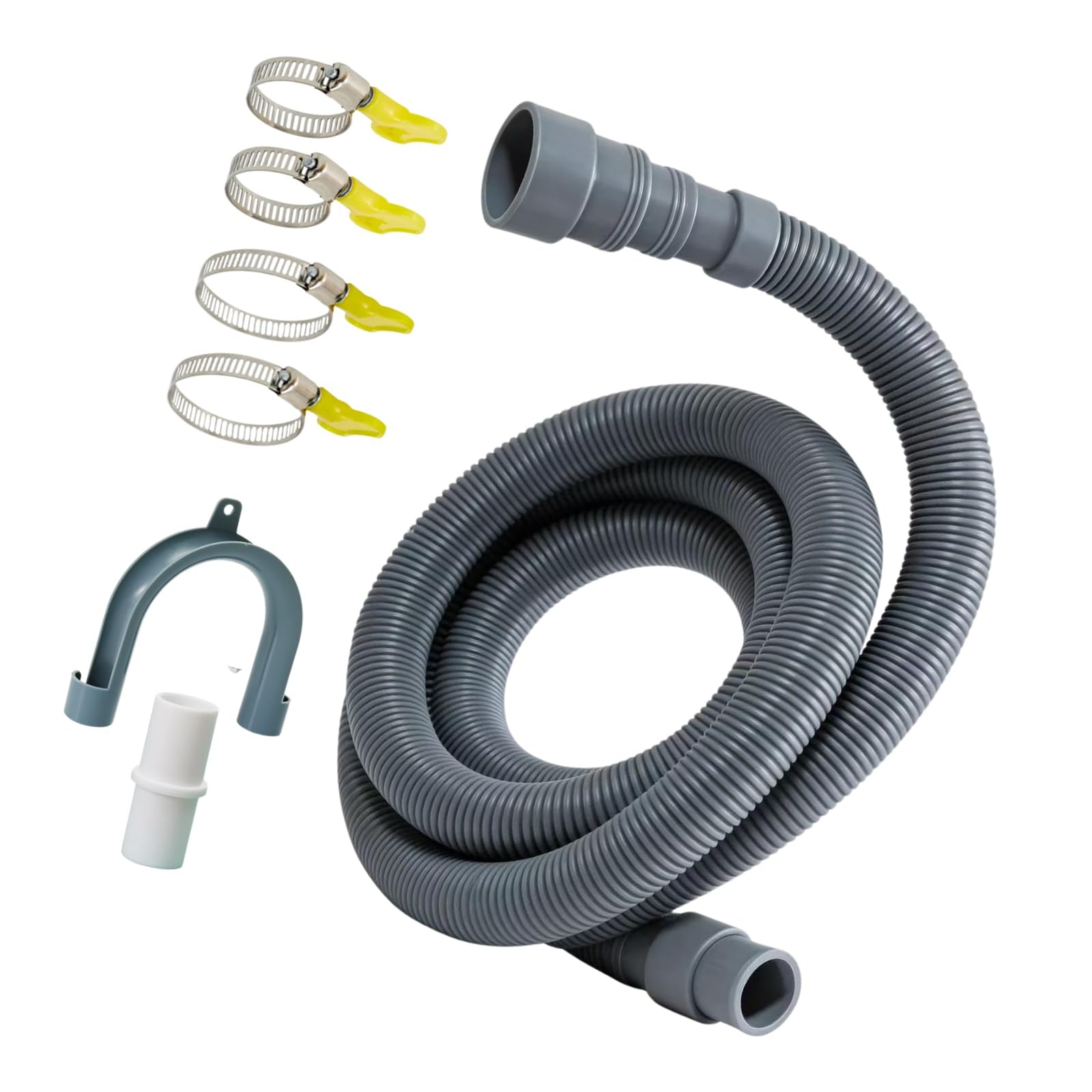 Kalttoy Multicolor Duty Washing Machine Drain Hose Connectors Resistant Multipurpose Water Discharge Pipe For Dishwasher Drain Hose Extension