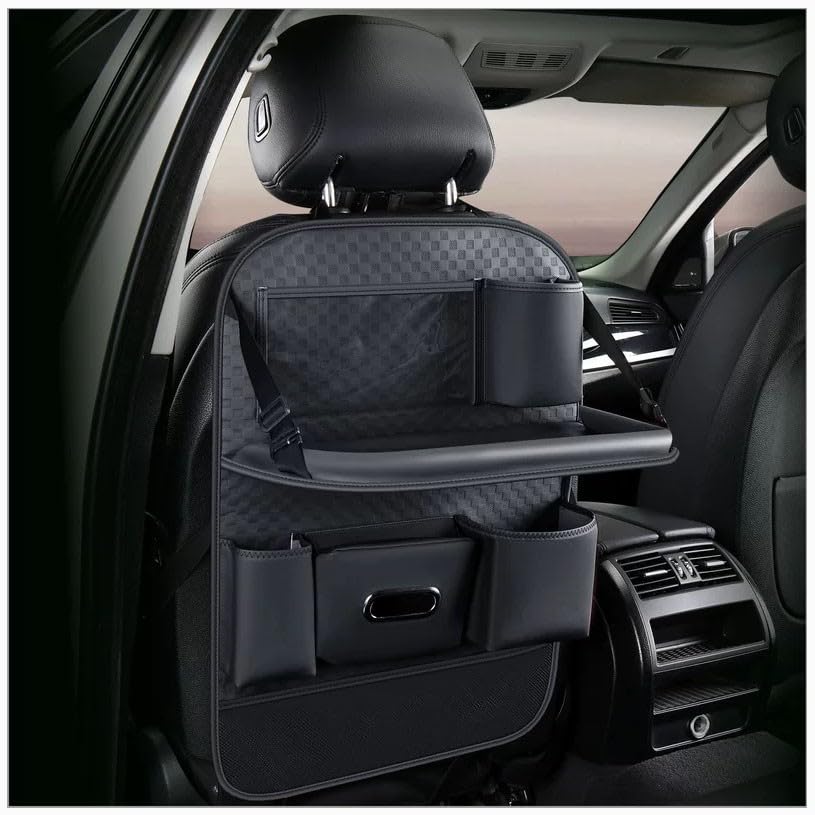 Organizer per seggiolino auto Accessori per Audi Q3 Sportback(2018-2025) Organizer Sedile Auto Personalizzato questo tasca portaoggetti auto protegge i sedili della vostra auto da polvere