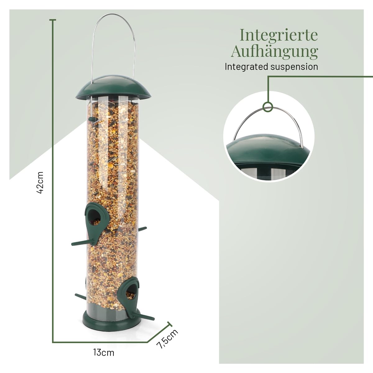 Vogelhaus Wetterfest Kingsyard 2X Vogelfutterspende Produktbild-Vorschau 8