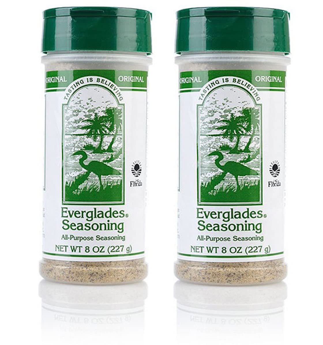 Everglades All Purpose Seasoning Signature Blend of Herbs & Spices for Bold Southern Flavor, Perfect for Meats, Vegetables, Soups & More All-in-One Seasoning for Cooking & Table Use 8oz 2 Pack