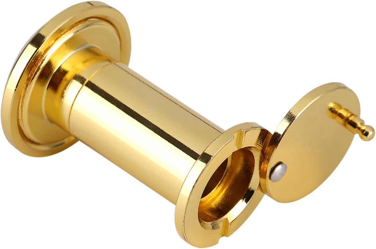 Safety Door Viewer Peephole, Door Viewer, 200 Degree Door Viewer Wide Viewing Peephole Door Viewer 200 Degree Wide Viewing Angle Door Viewer with Cover (Gold)