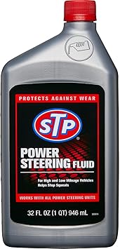 STP Power Steering Fluid, Steering Wheel Cleaner Protects Against Wear and Pump Breakdown in Cars and Trucks, 32 Oz, STP