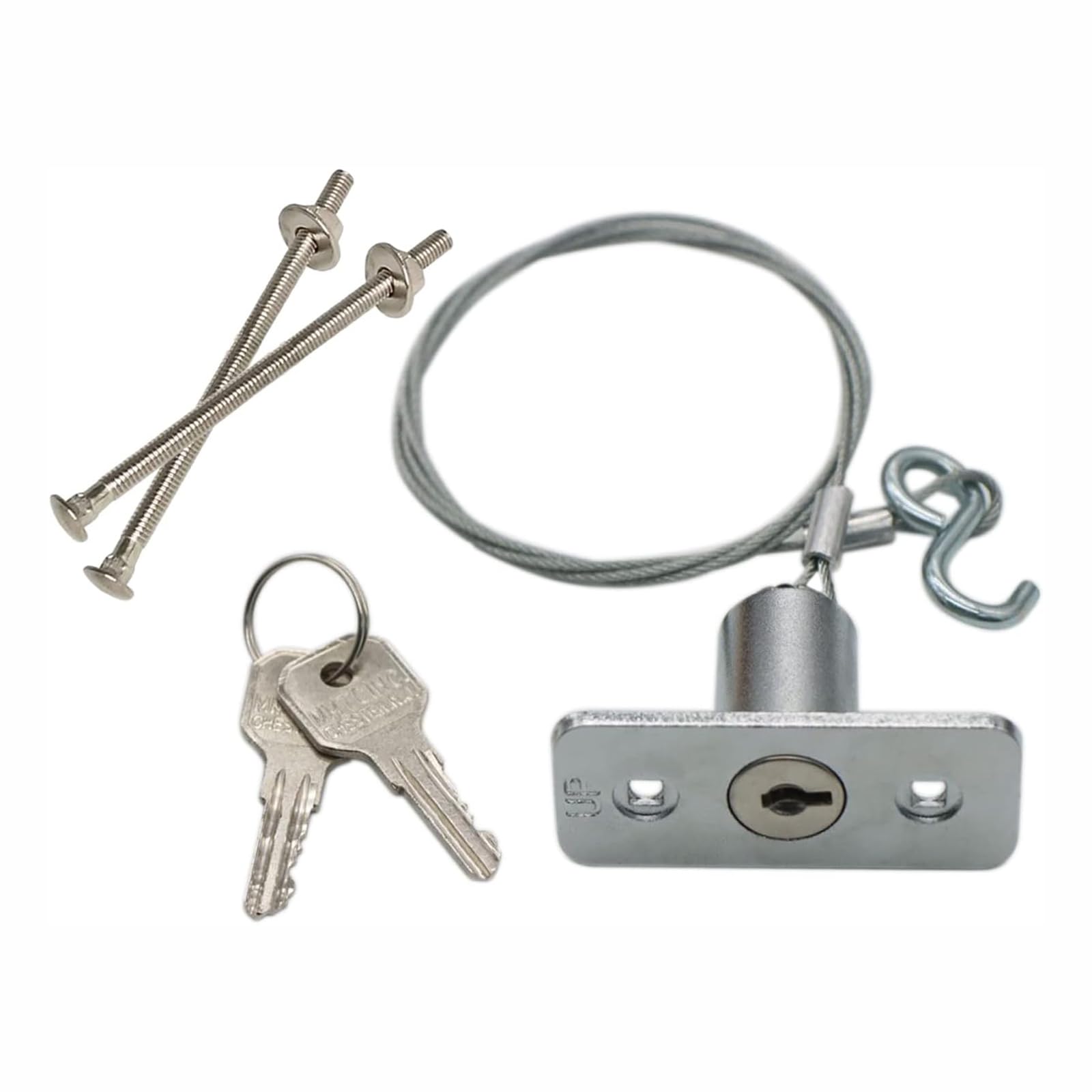 Apriporta universale per garage, chiave di emergenza antifurto, antiruggine e resistente alla corrosione, serrature a sgancio rapido con 2 chiavi per garage, tapparelle