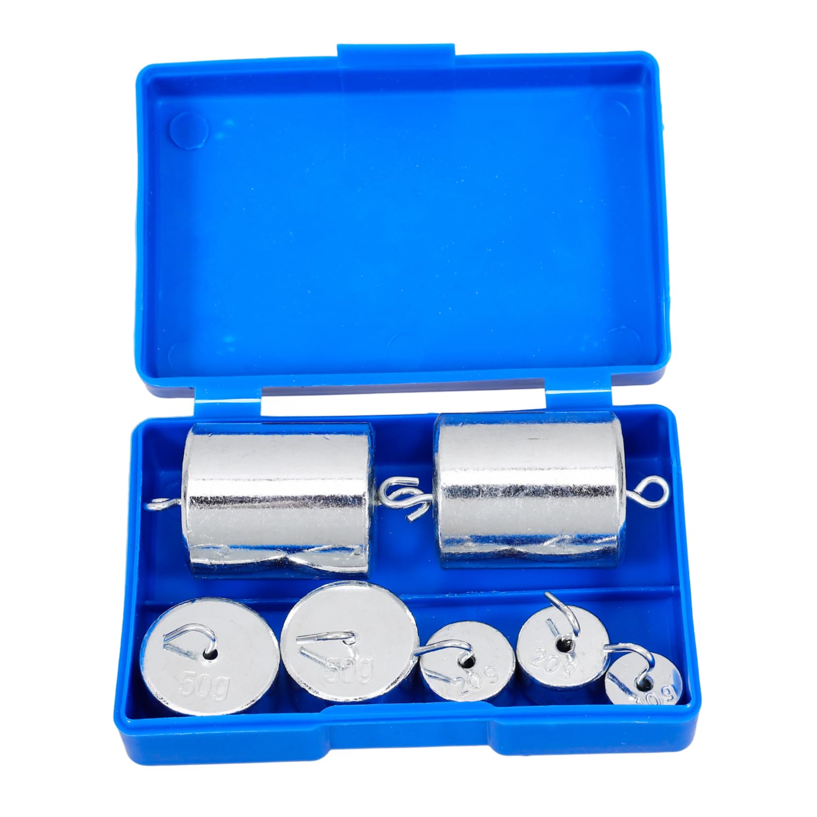 ROMISBABA 1 Set Laboratory Weights Labs Slotted Mass Slotted Weights with Hanger Metal Slotted Slotted Weights Pattern Weights Steel Slotted Mass for Lab Iron Silver