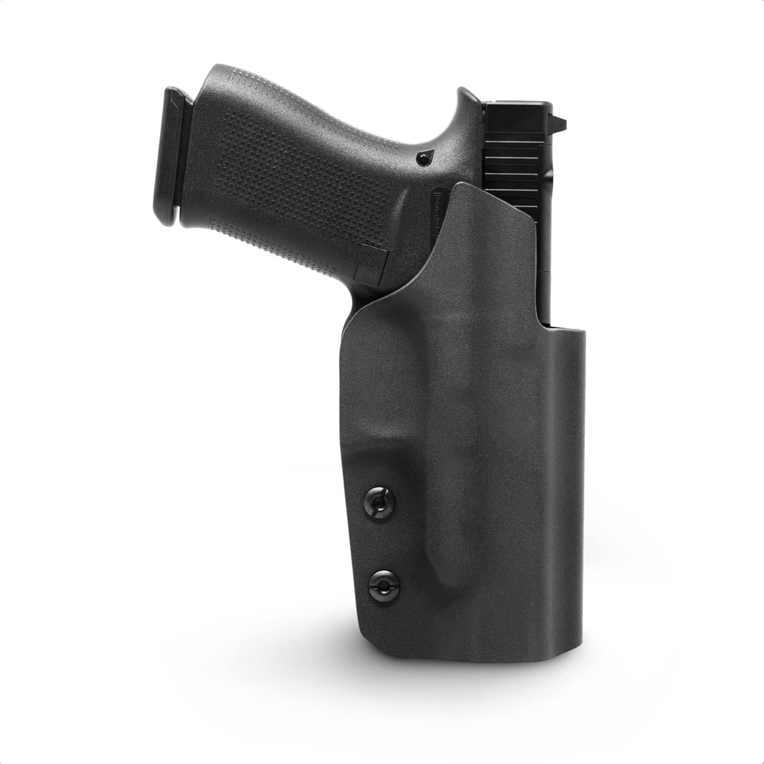 GRITR IWB Kydex Right/Left Hand Concealed Carry Gun Holster for Men & Women Compatible with Glock 48 MOS - 1.5" Belt Clip, Open Bottom, Optic Cut & Adjustable Retention