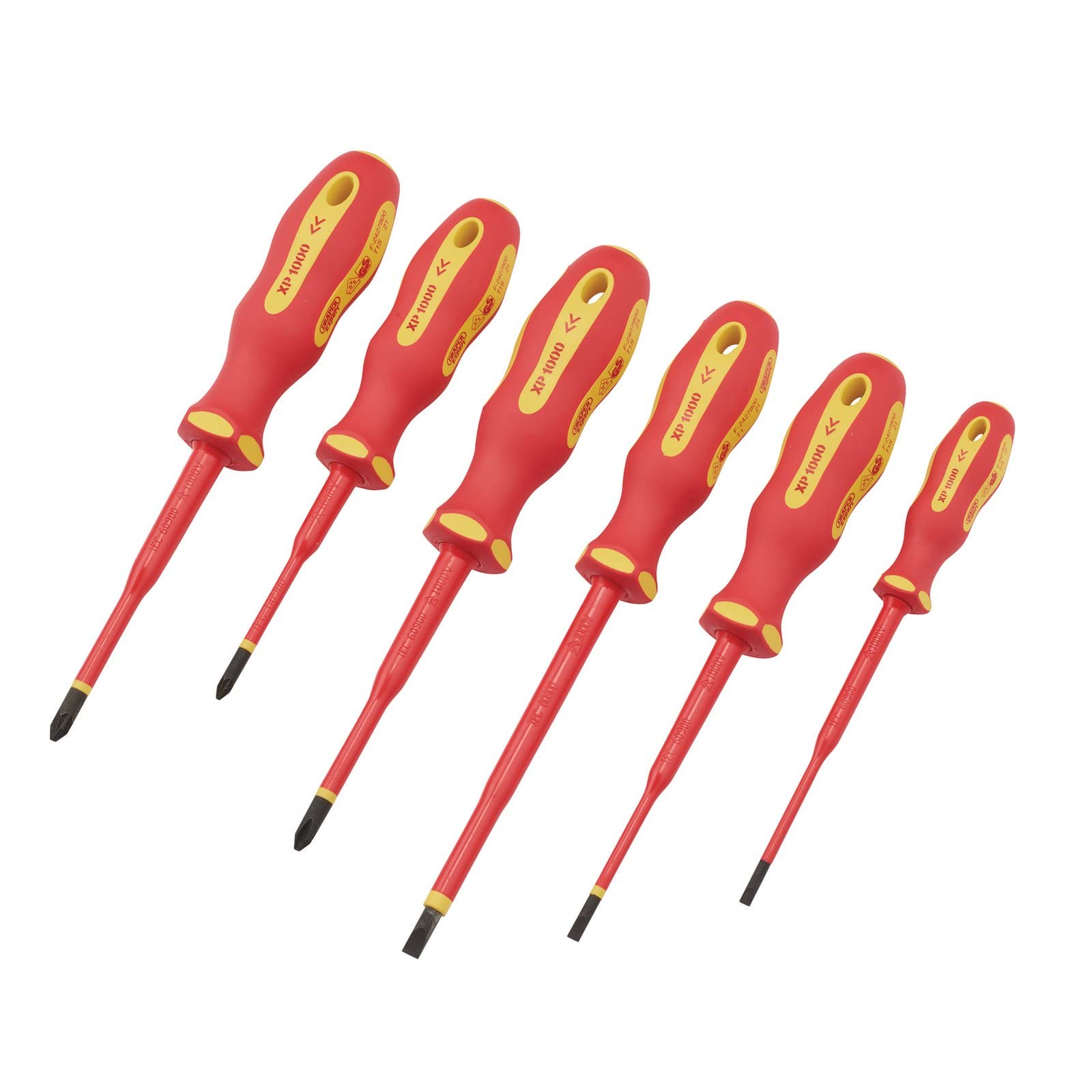 Draper 02167 XP1000 VDE - Set di cacciaviti Slimline (6 pezzi)