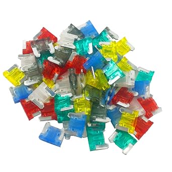 (60 Pcs) MCIGICM Low Profile Mini Fuse, 7A 10A 15A 20A 25A 30A ATM-LP Low Profile Fuse Assortment, 6 Values x 10 Pack