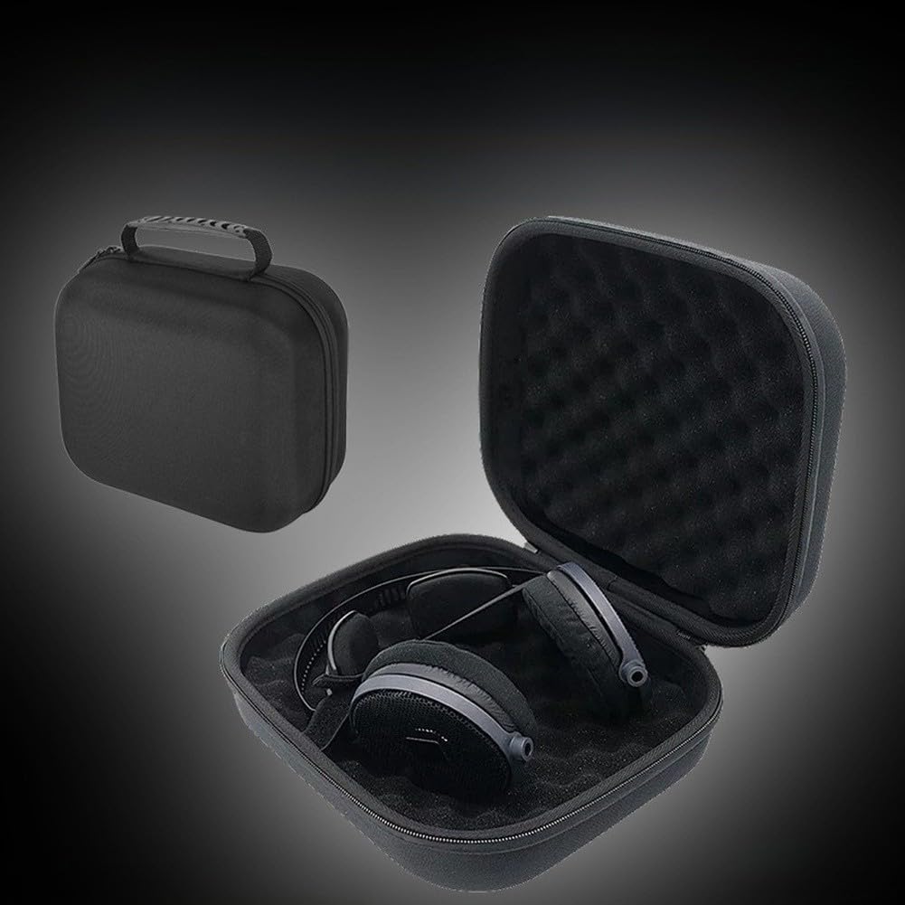 Custodia rigida in EVA per cuffie Audio-Technica ATH-R70X, custodia portatile antiurto con strato in spugna rimovibile e manico