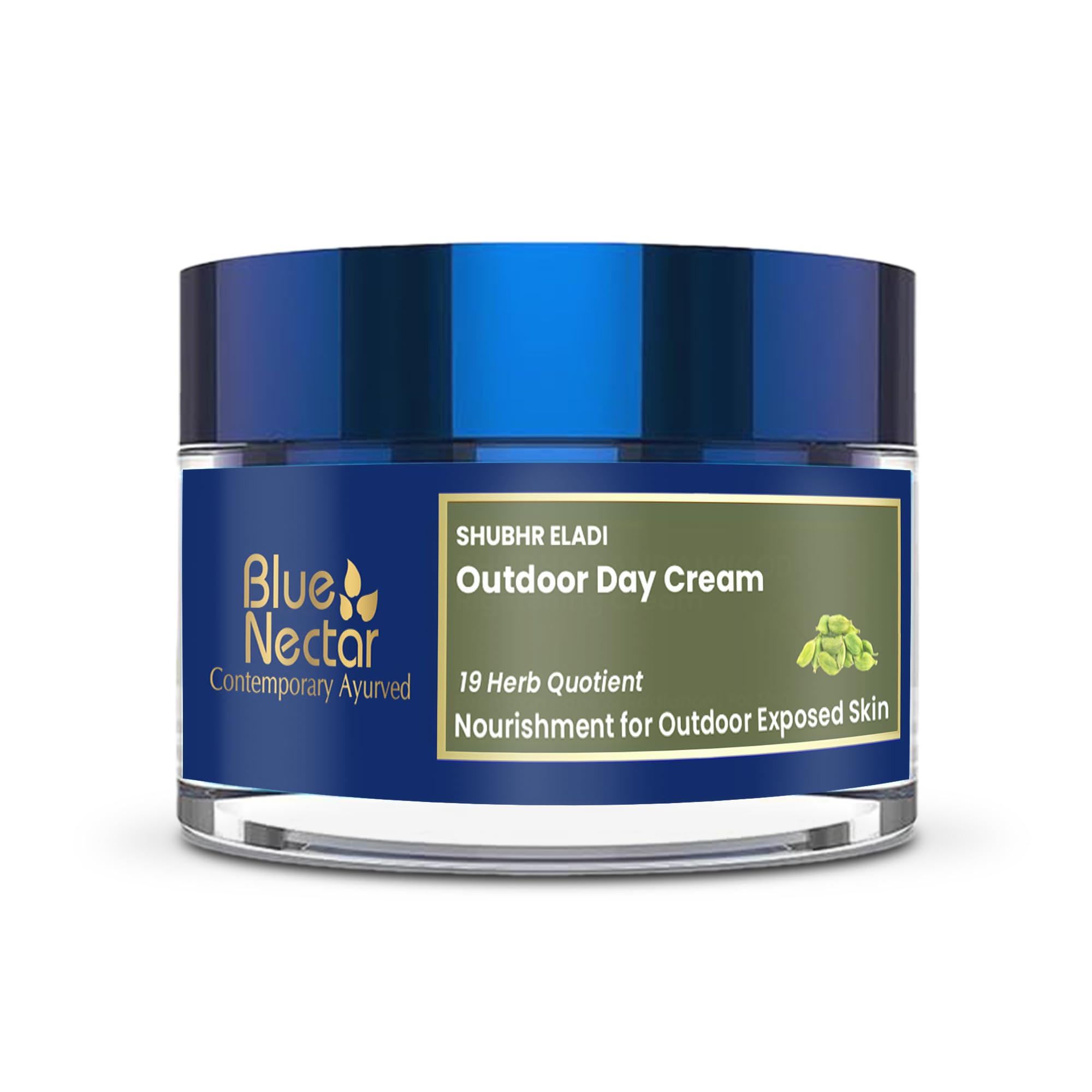 Blue NectarSPF 30 Plant Based Brightening Face Cream Eladi Kumkumadi Cream for Natural Skin Brightening Face Cream for Women Daily Use (16 Herbs, 50g)