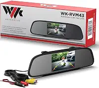 Espelho Retrovisor Automotivo com Tela LCD 4.3 para Câmeras