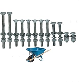 (12pcs)5/16-18 304 Stainless Nuts and Bolts 4 inches, 3“, 2-1/2