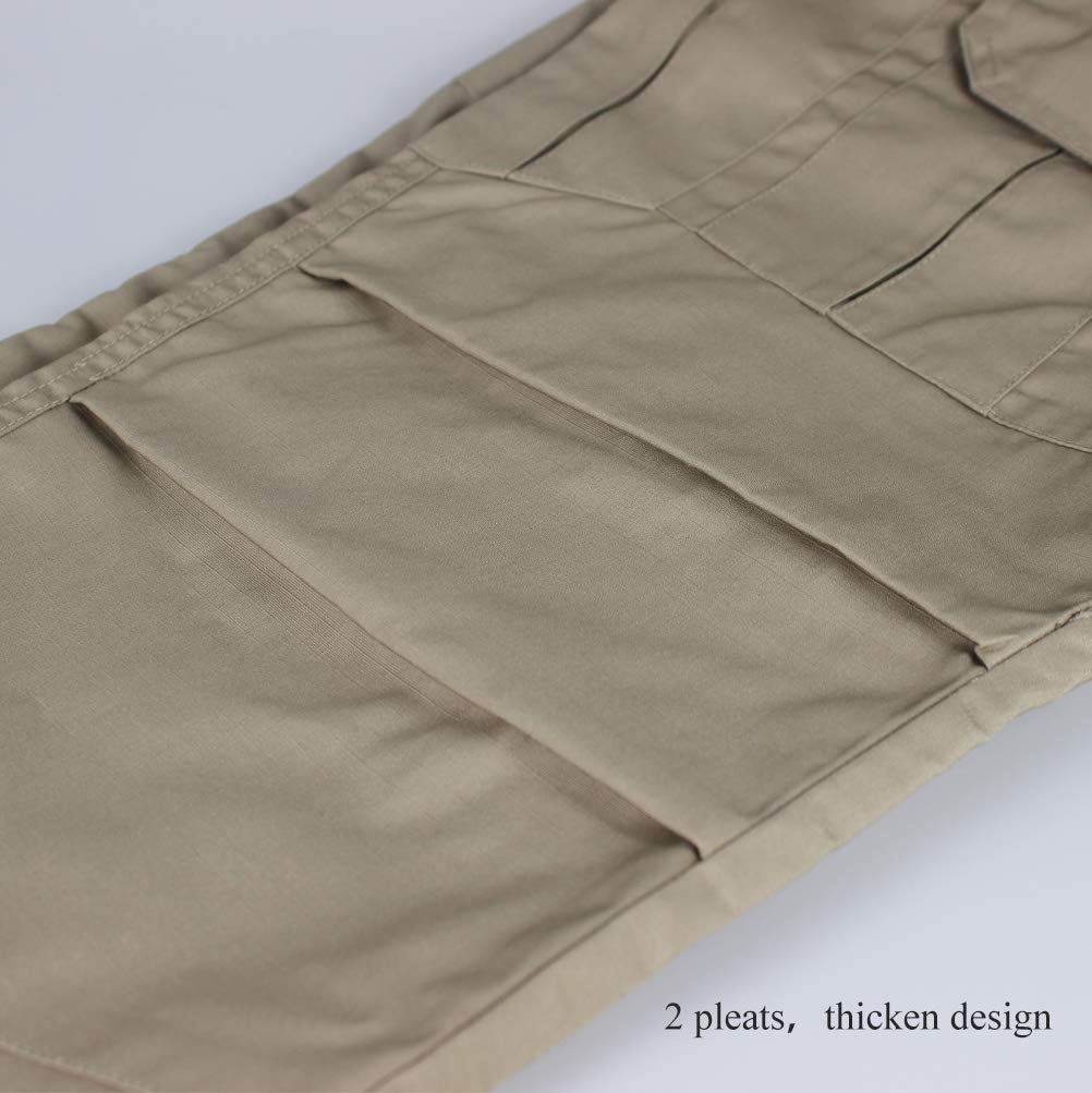 Pantalones Resistentes al Agua para Hombres Pantalones de Trabajo de Carga Militar de Combate táctico de Ajuste Relajado con Bolsillo múltiple