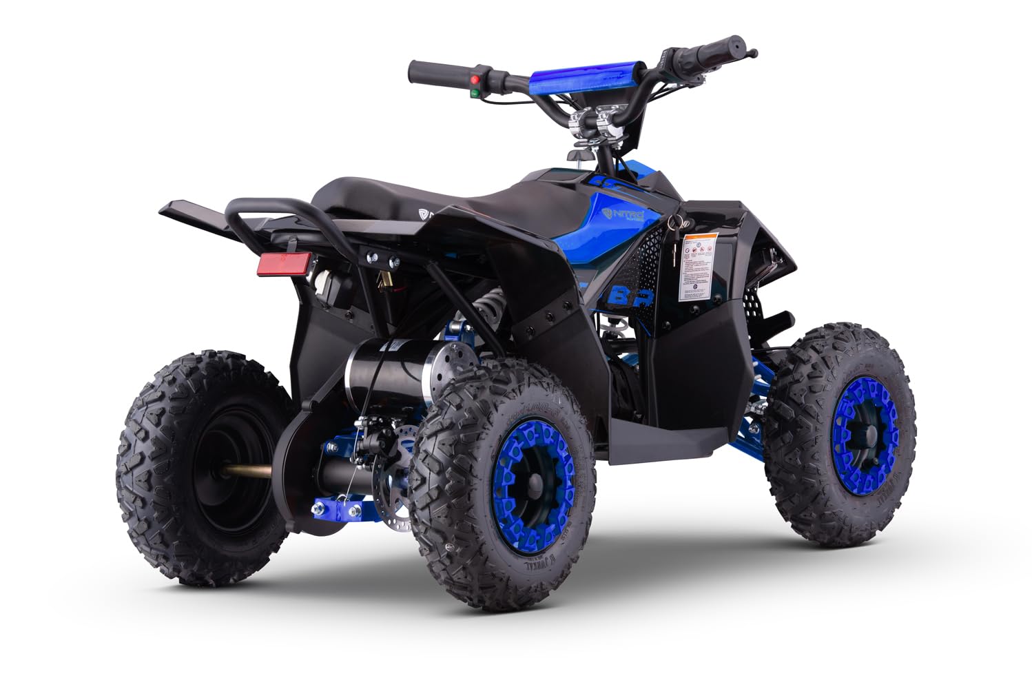Eco Cooba PRM Midi Kinderquad 1000W 36V 6 Zoll Elektro Quad Vorwärts Rückwärtsgang LCD Display LED Licht 3 Stufen Drossel (Grün)