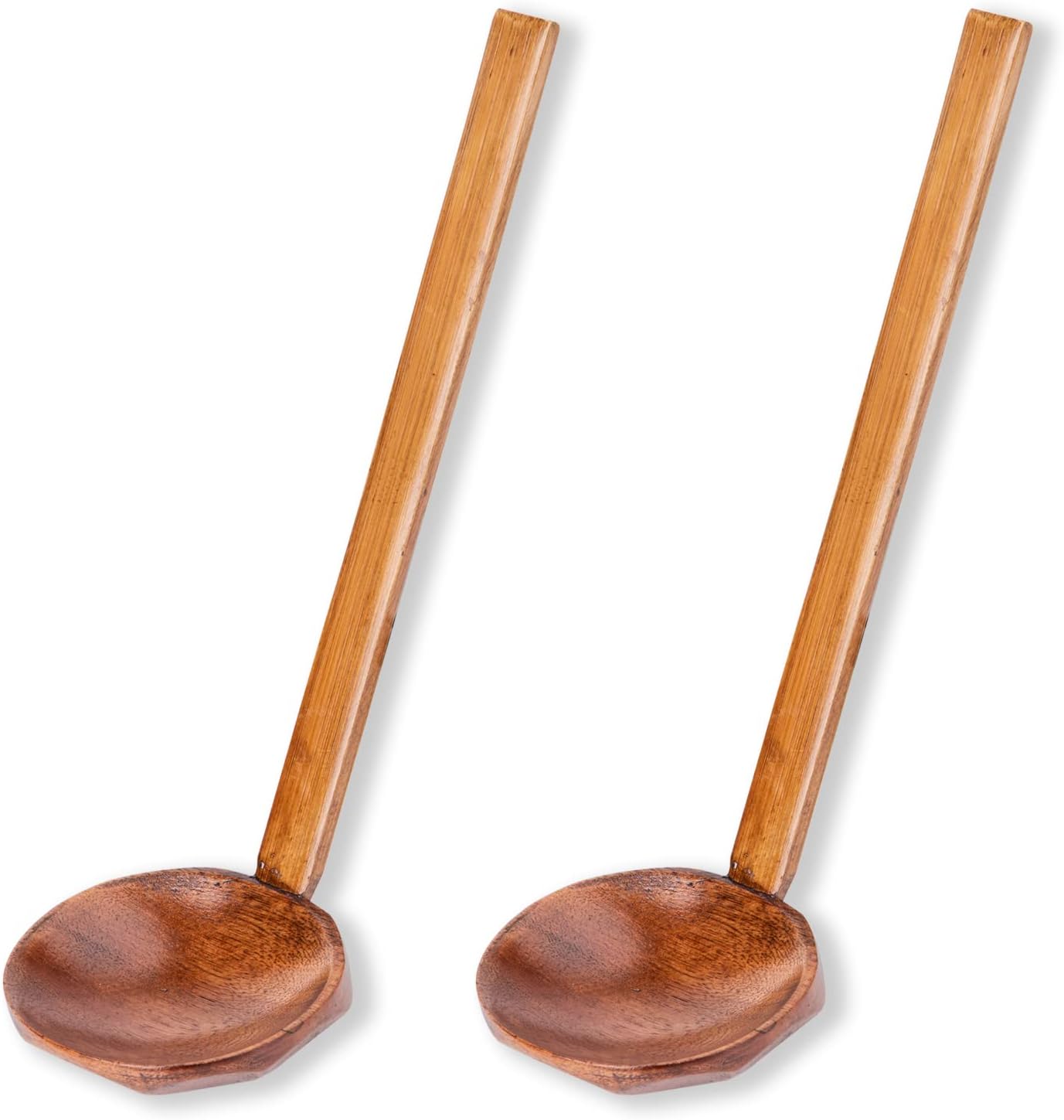 2PCS Japanese Soup Spoon Long Handle Japanese Long Handle Drink Soup