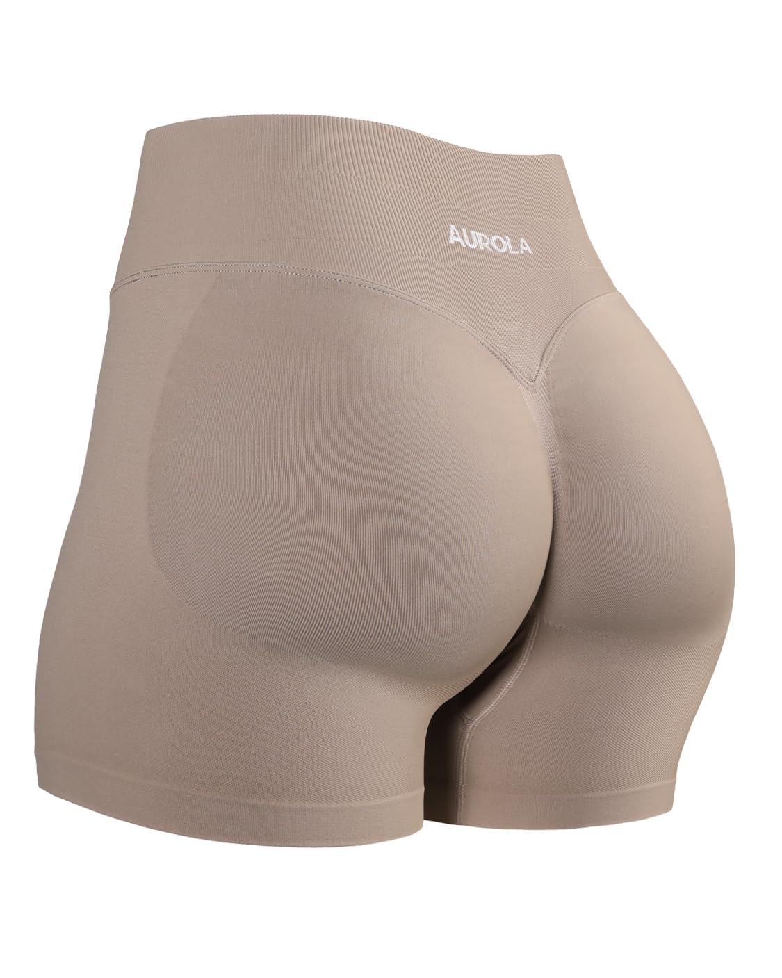 AUROLA Influence Workout Shorts for Women,2.5 3.5 4.5 5.5 6.5 No Roll Up Squat Proof Scrunch Seamless Compression Gym Short