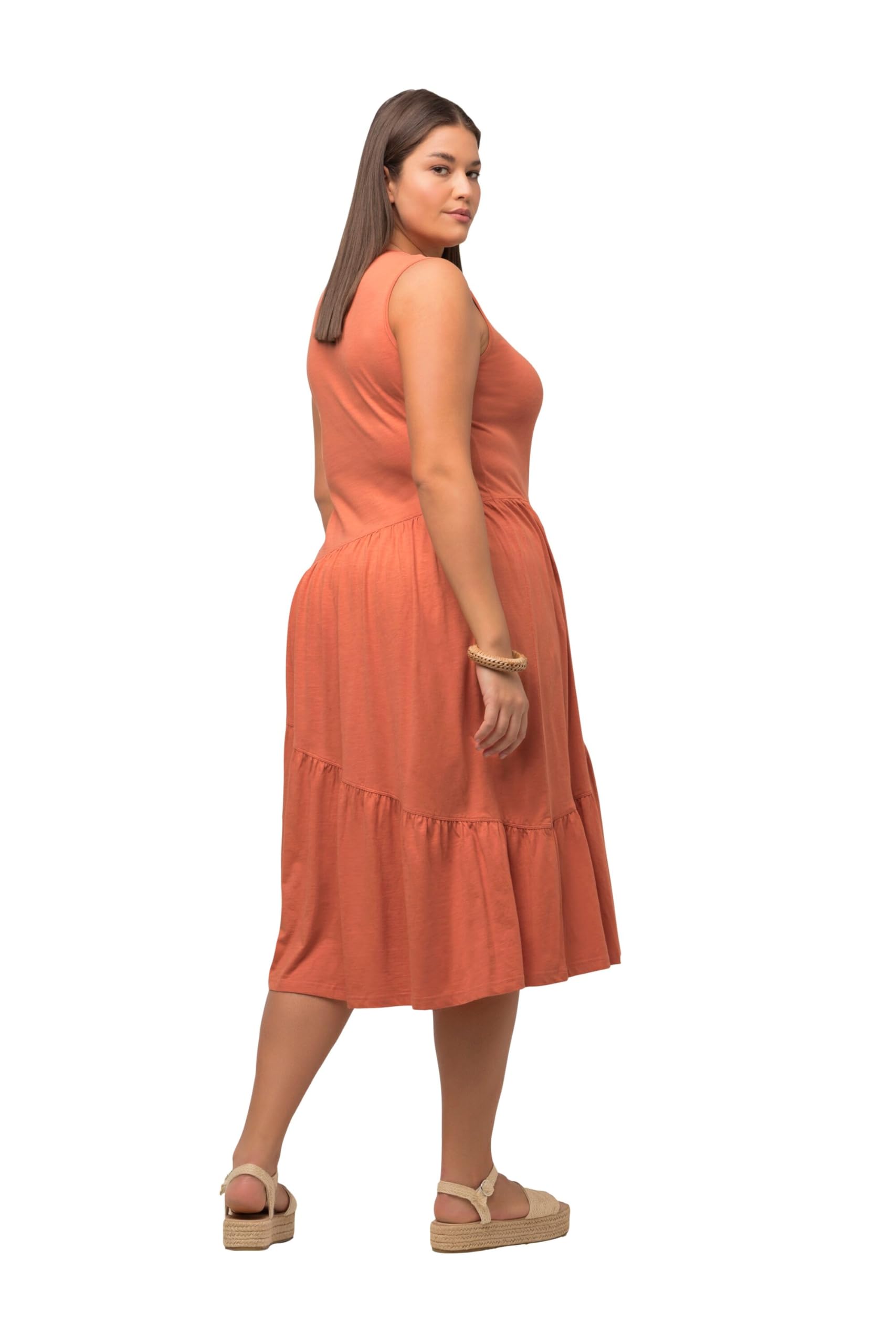 Ulla Popken Vestido con Correa de Flecos Mujer
