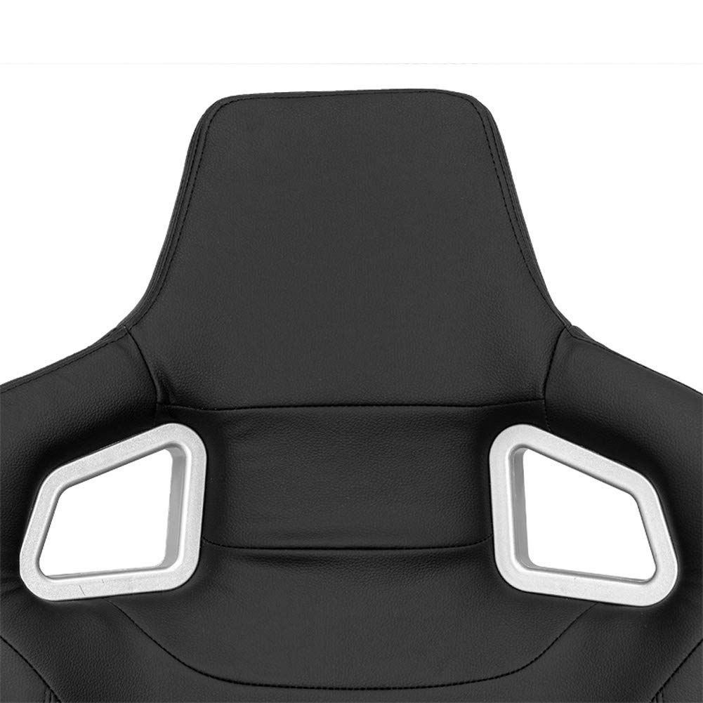 Sedile Sportivo 'RS6-II' - Finta pelle Opaco Nero - reclinabile doppia regolazione - incl. Slitte
