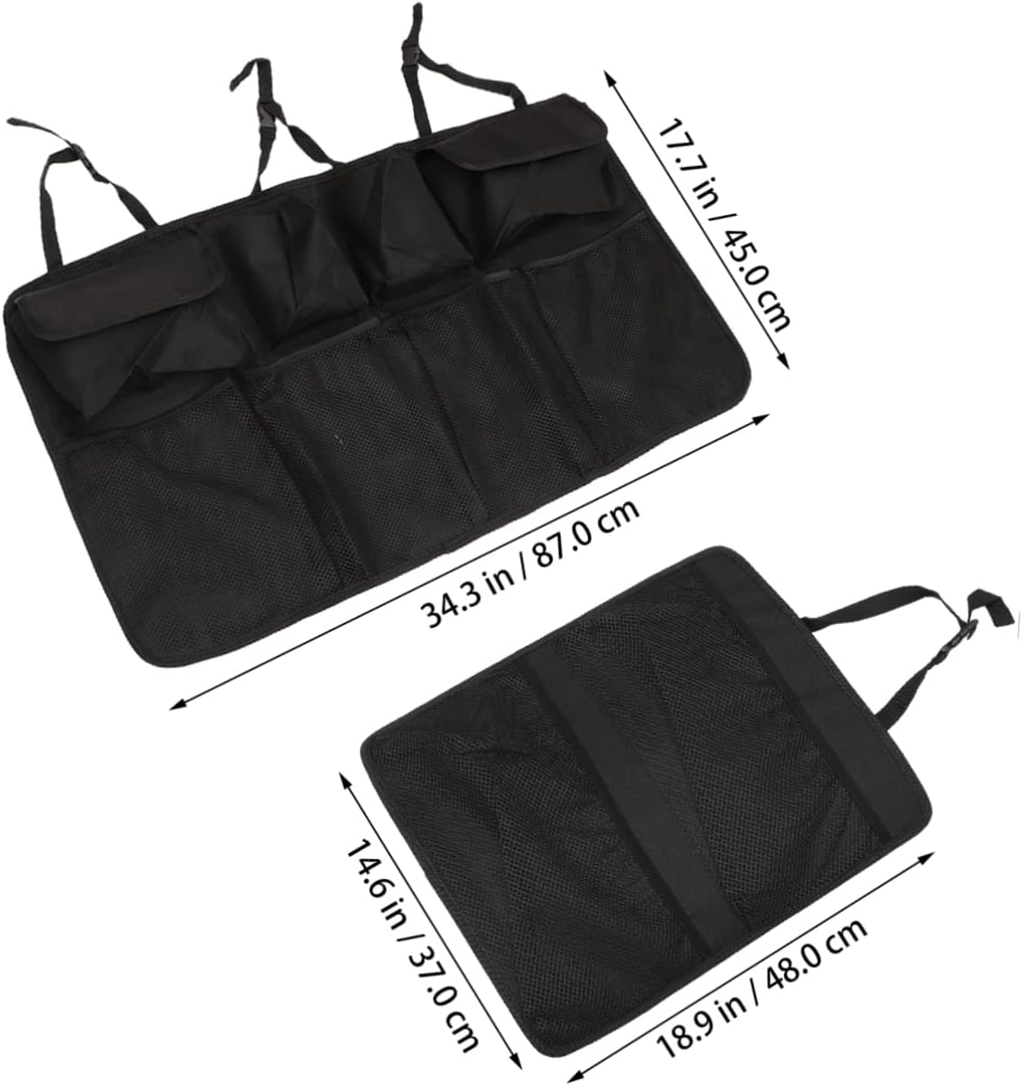 VICASKY Hanging Car Storage Organizer for Trunk 2pcs Backseat Car Organizer Pockets Tidy Auto Supplies Storage Bag