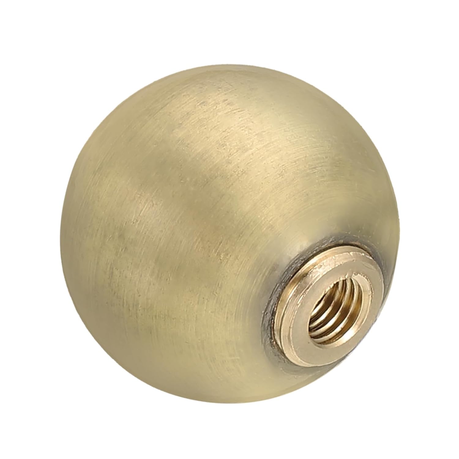 PATIKIL 25mm Ball Lamp Finials Caps Knob, 1 Set Solid Lamp Shade Top Decoration Screw Cap Nuts with Brass Reducing Adapter for Table Lamps Floor Lamps, Bronze