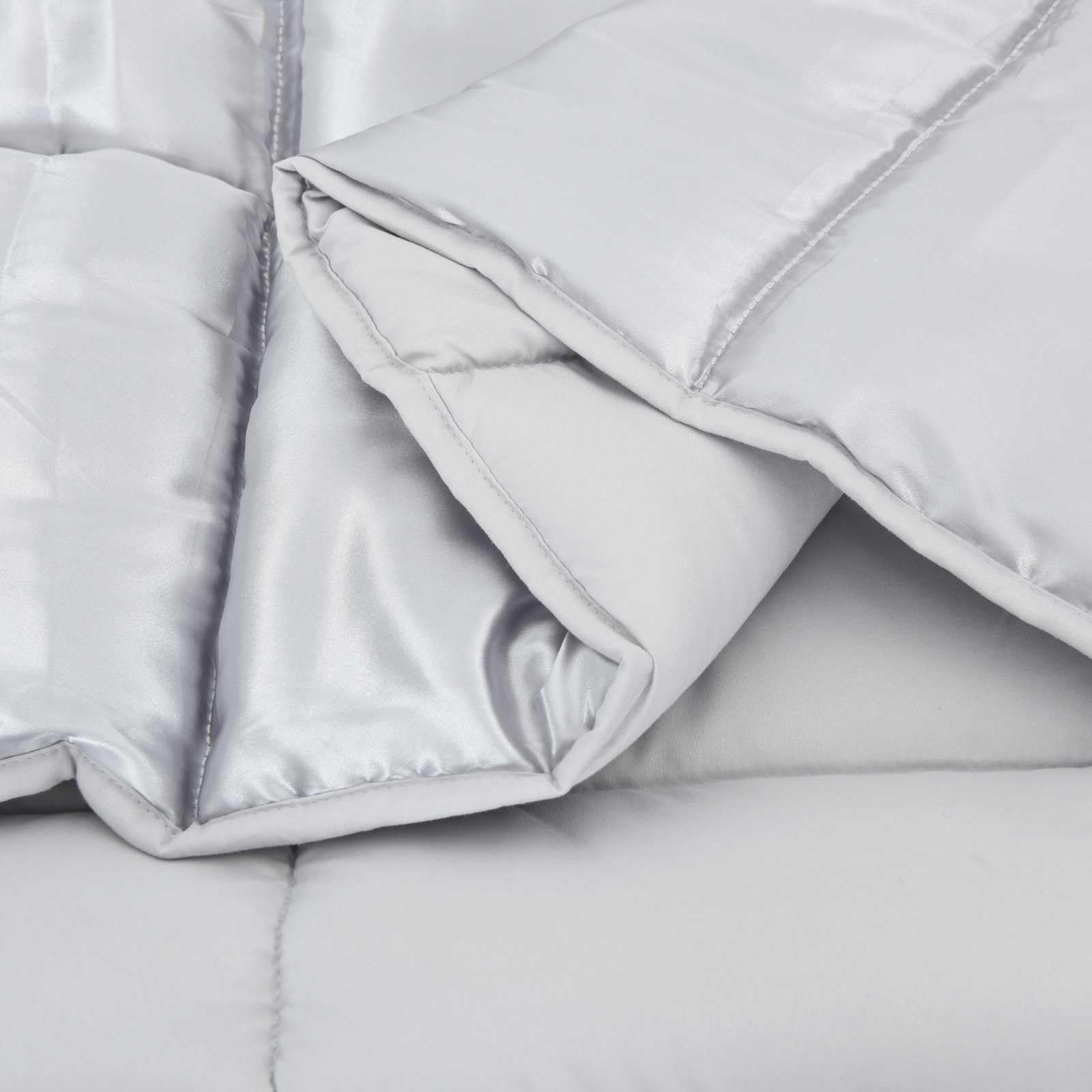 Generico Duvet Invernale Argento 200 x 240 cm Satin e Micropile,Biancheria,Lenzuola e Coperte,Trapunte e piumini-42025864