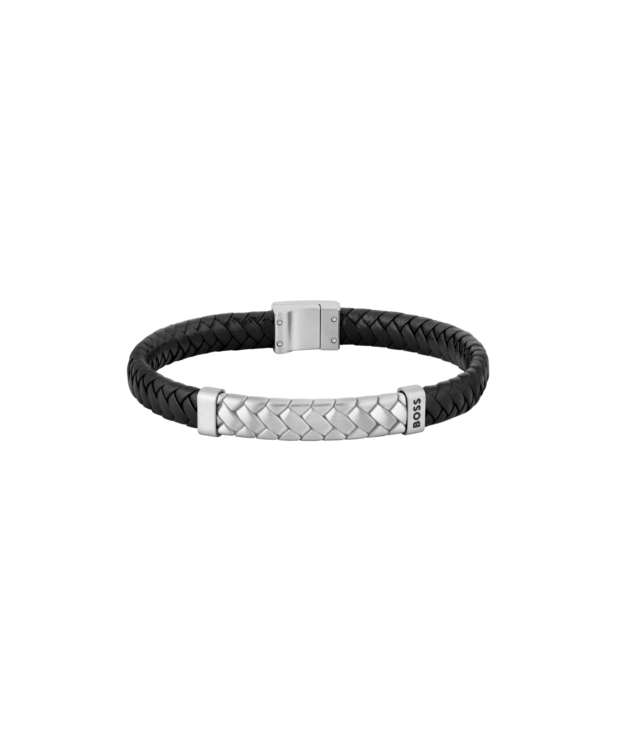 Hugo Boss Tailored armband HBJ1580676M Heren leer met zwart staal