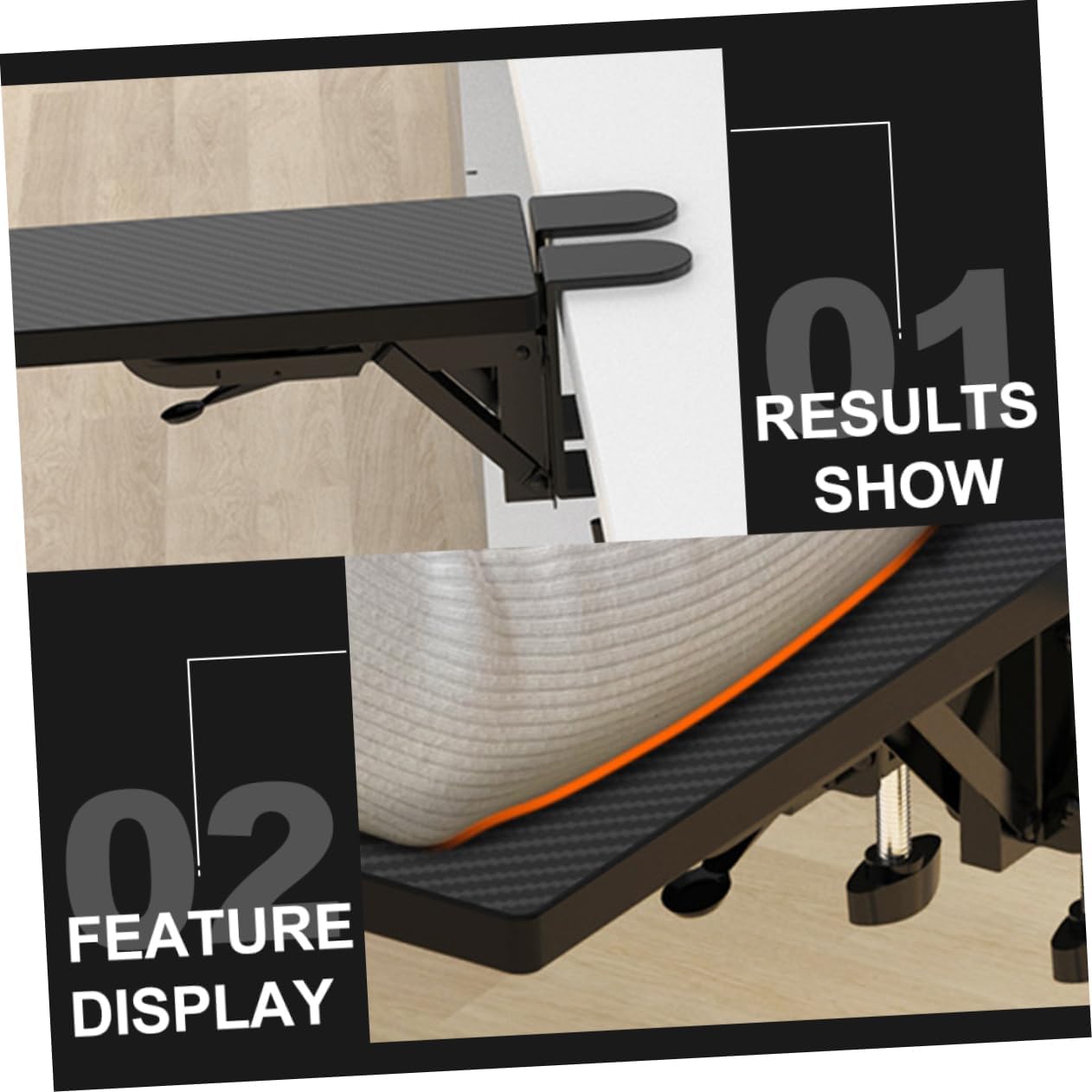 1pc Arm Support Frame for Ergonomic Desktop Use and Wrist Rest Pad for Easy to Install Design