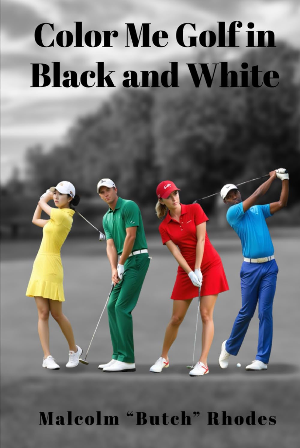 Color Me Golf in Black and White      Hardcover – November 13, 2024