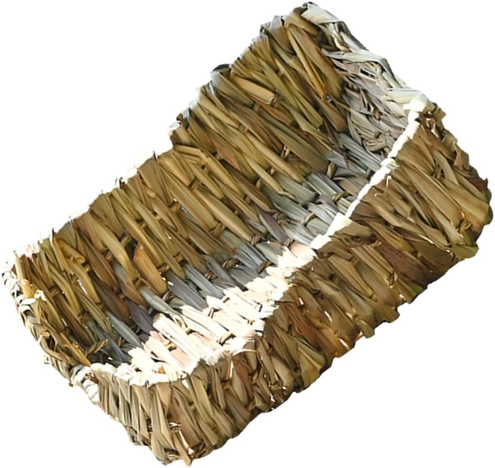 3pcs Rabbit Sleeping Bed Guinea Pig Supplies Natural Woven Grass Nest Pet Nest Rabbit Hay Bed Pet Supply