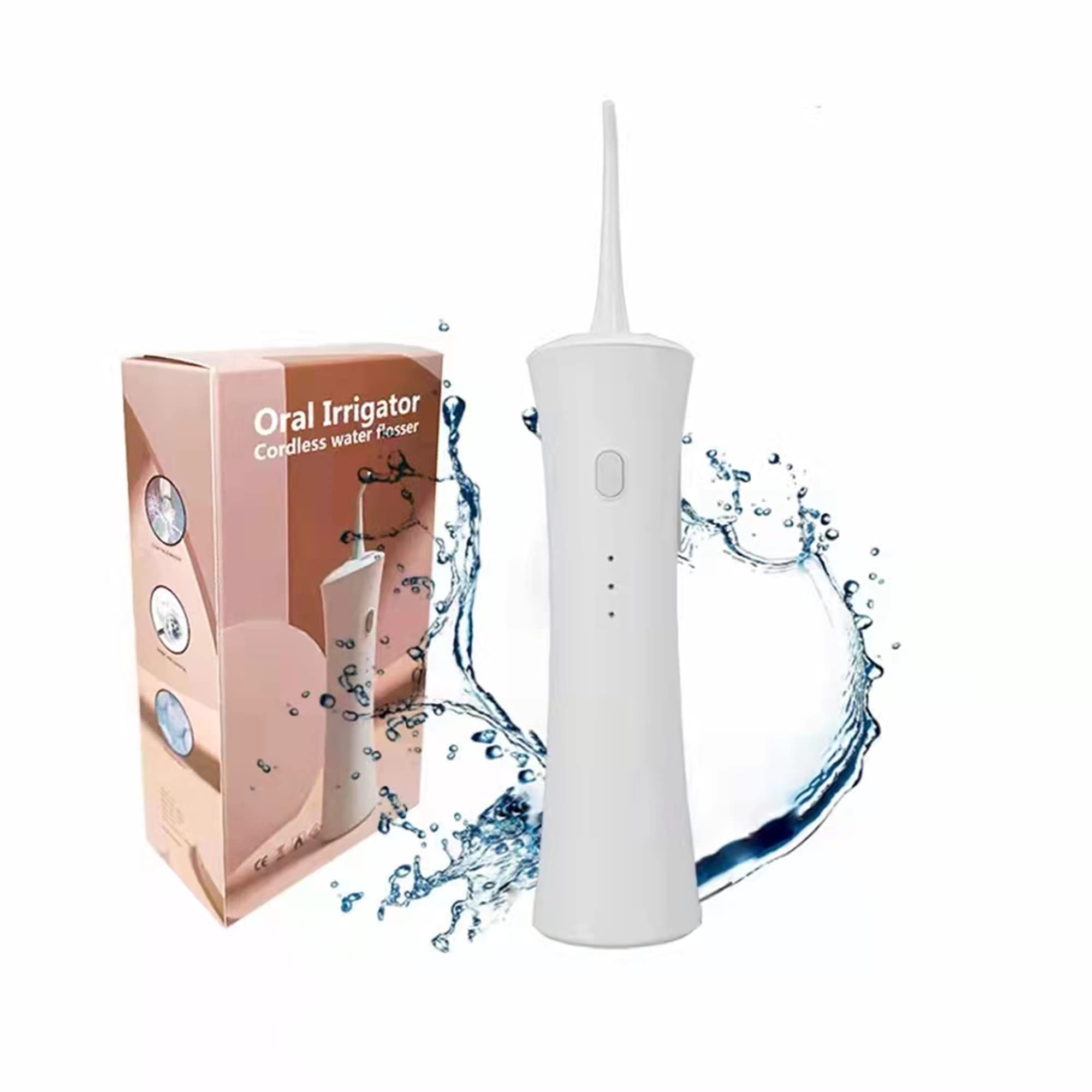 Bestgift irygator do zębów, przenośne bezprzewodowe narzędzie do usuwania płytki nazębnej z 5 ustawieniami ciśnienia, wodoodporność IPX7, 150 ml, głębokie czyszczenie, pomaga w wybielaniu zębów,