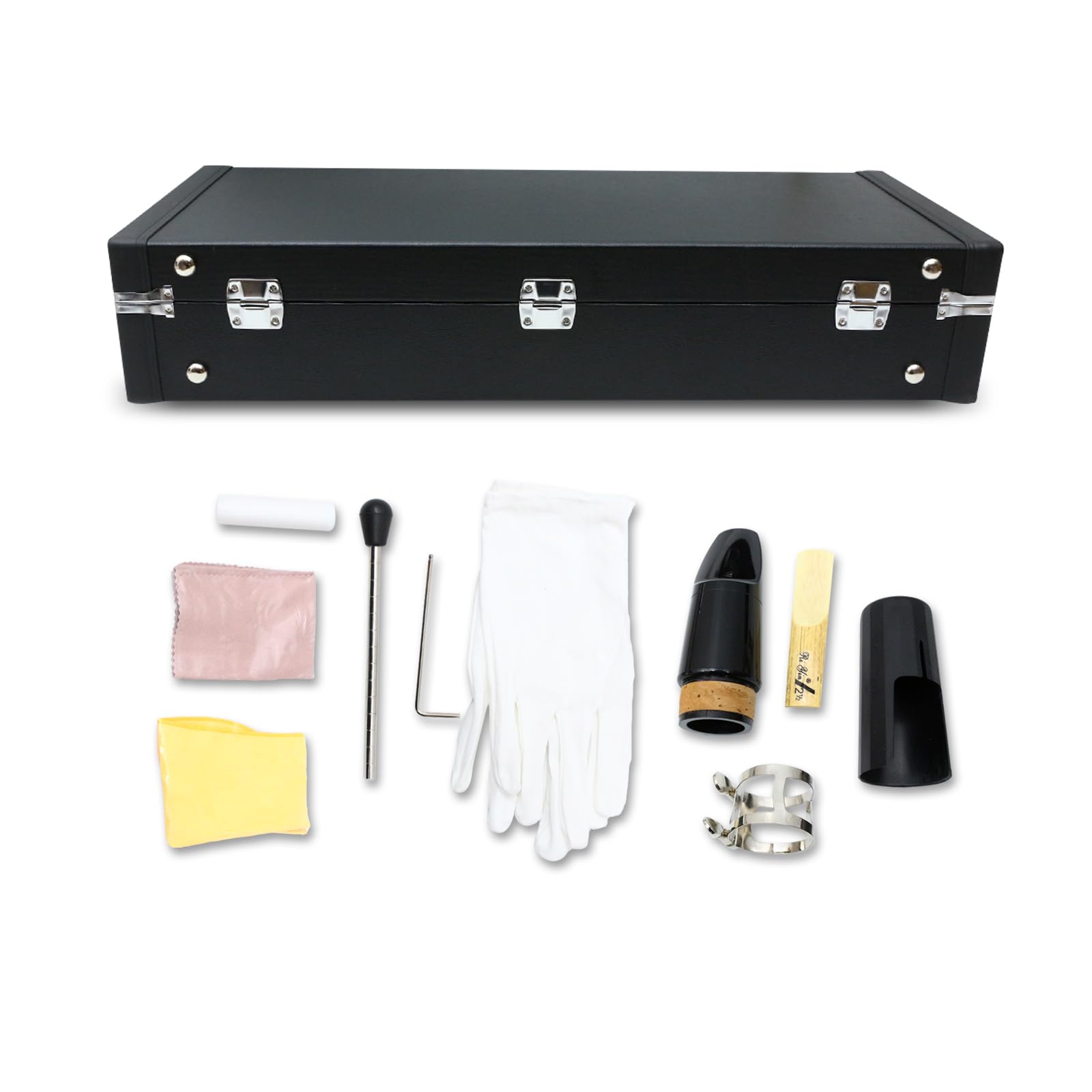 Professional Bass Clarinet Low C Bb Key Clarinet with Case Nickel Plated keys Advance Easy blowing (Low C)