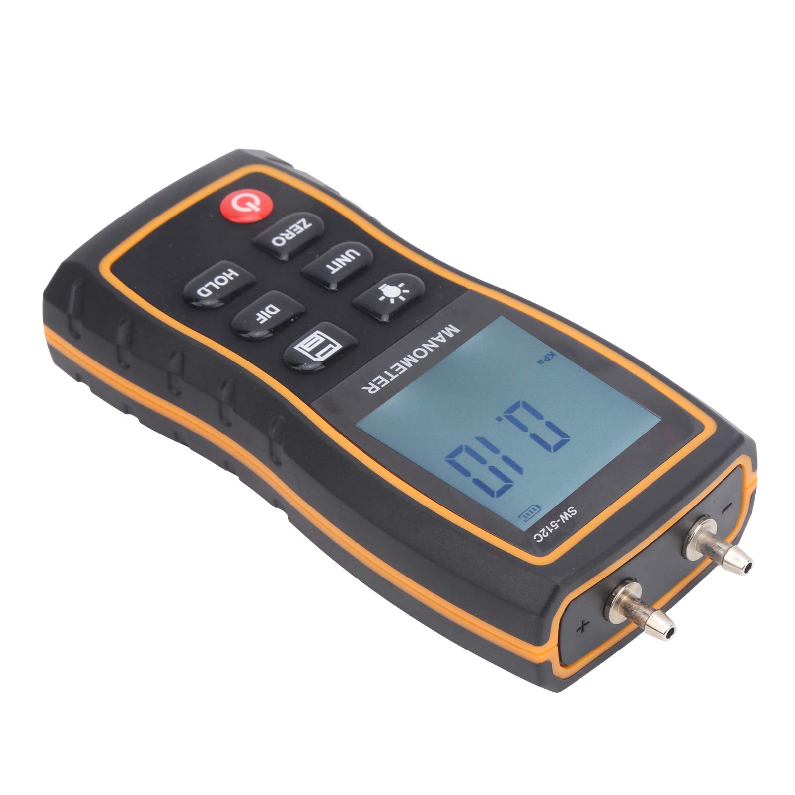 Manómetro Digital SW‑512C, ABS, Medidor De Presión De Aire HVAC, Herramienta De Prueba De Presión De Aire Diferencial